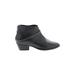 Thursday Boot Company Ankle Boots: Black Print Shoes - Women's Size 5 1/2 - Almond Toe