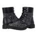 Michael Kors Shoes | Michael Kors Women's Alistair Bootie Black/Silver, Us 7.5 M | Color: Black/Red/Silver | Size: 7.5