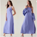 Athleta Dresses | Athleta Arrival Dress Dark Adonis Blue Purple Side Slit Pockets Maxi Size Xl | Color: Blue/Purple | Size: Xl