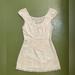 Free People Dresses | Free People Mini Natural Linen Shift Dress | Color: Cream/White | Size: 2