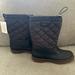Coach Shoes | Brand New Coach Samara Black Leather Quilted Nylon Mid Calf Winter Boots | Color: Black | Size: 7