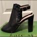 Kate Spade Shoes | Brand New Kate Spade Chunky Heel Booties 6.5 Peep Toe New In Box | Color: Black | Size: 6.5