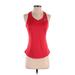 Adidas Active Tank Top: Red Activewear - Women's Size X-Small