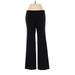 Ann Taylor Dress Pants - Mid/Reg Rise Boot Cut Boyfriend: Black Bottoms - Women's Size 4 Petite