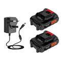 2.0 Ah x 2 LithiumIon Battery Kit Battery and Charger Set -Compatible with vivianus garden tools.