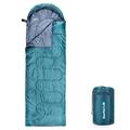 SAFACUS Camping Sleeping Bag - 3 Season Warm & Cool Weather - Summer Spring Fall Lightweight Waterproof for Adults Kids - Camping Gear Equipment, Traveling, and Outdoors (Balsam)