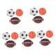 TOYANDONA 15 Pcs Ball Suit Balls for Toys Bouncing Ball Bouncy Balls Rugby Mini Toys for Mini Sports Balls Playing Patting Ball Playground Toys Toy Ball Vinyl Elastic Child