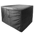 Timizi Garden Furniture Covers Waterproof 160x160x80cm, Square Waterproof, Breathable, UV Protection Stacking Chair Cover, for Patio, Outdoor, Garden Furniture Protector. - Black