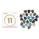 Fender HN110183 Saiten & Fender 351 Shape Premium Celluloid Picks 24 Count