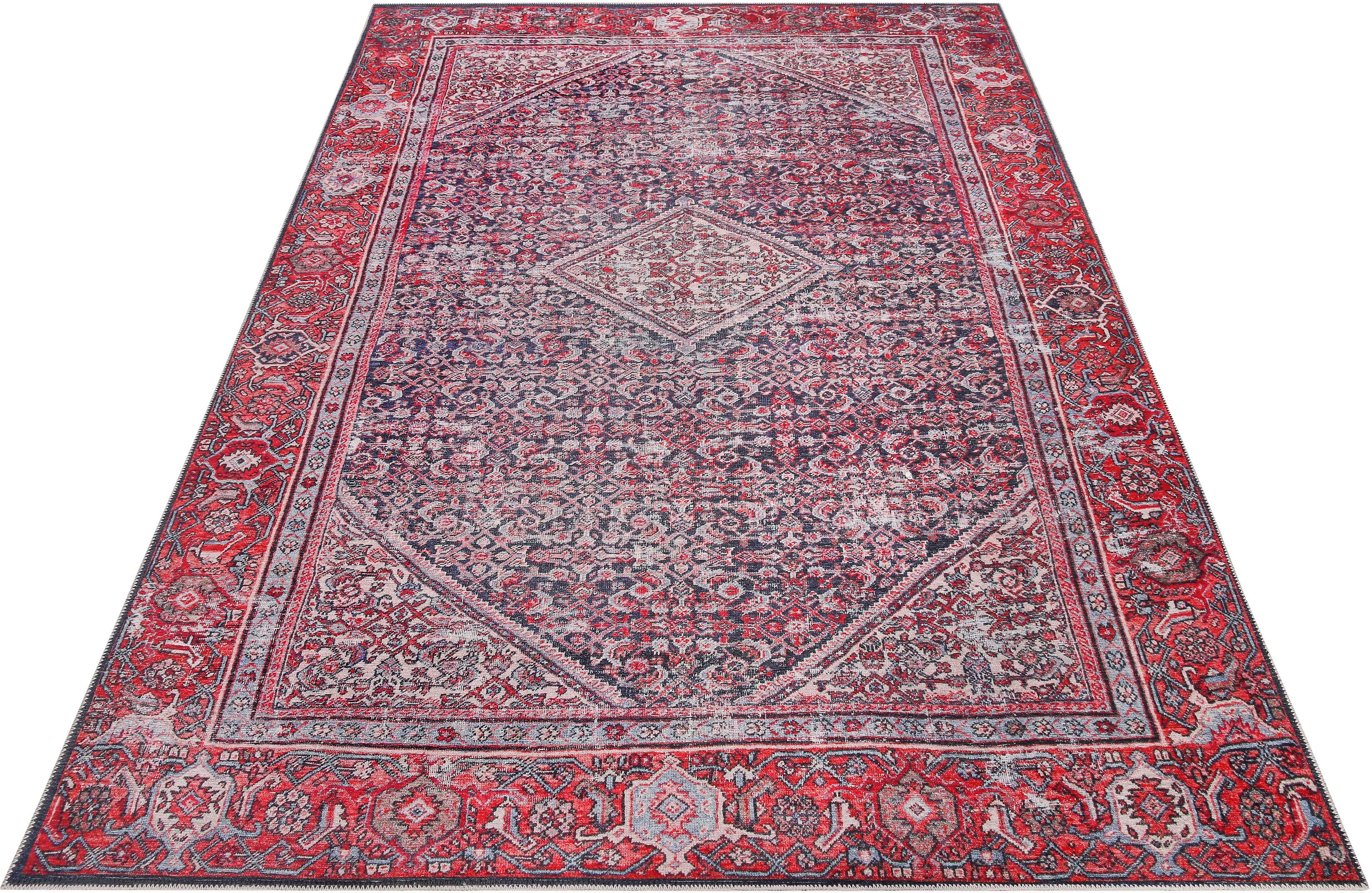 Teppich WECON HOME "Flashback", bunt (multi), B:190cm H:6mm L:290cm, Kunstfaser, Teppiche, Wohnzimmer Image