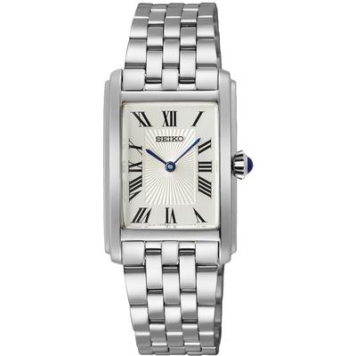 Quarzuhr SEIKO, silber (silberfarben), Armbanduhren, Damen, Armbanduhr, Damenuhr, Edelstahlarmband Image