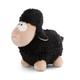 NICI Cuddly soft toy sheep 35cm black standing - Sustainable plush, cute to cuddle and play with, for children & adults, great gift idea