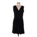 Lands' End Casual Dress: Black Solid Dresses - Women's Size Medium
