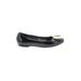 Salvatore Ferragamo Flats: Black Solid Shoes - Women's Size 6 - Round Toe