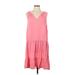 Michael Stars Casual Dress - DropWaist: Pink Dresses - Women's Size Large