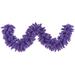 Vickerman 9' Flocked Purple Fir Artificial Christmas Garland, Unlit - Flocked Purple - 9' x 14"