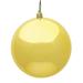 Vickerman 12" Honey Gold Shiny Ball Ornament