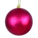 Vickerman 10" Berry Red Shiny Ball Ornament