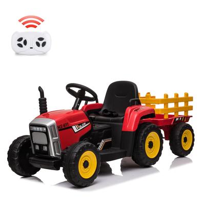 12V 25W Ride on Tractor with Trailer & Remote Control