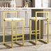 All-in furniture Counter Height Bar Stools Set of 2 Metal in White/Yellow | 31.5 H x 15.35 W x 14.57 D in | Wayfair LP-WF321651AAK