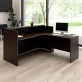 Bush Business Furniture Arrive L-Shaped 72W x 72D Manufactured Wood Reception Desk Wood in Brown | 40.35 H x 71.02 W x 71.14 D in | Wayfair