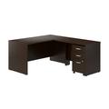 Bush Business Furniture Series C Accent L-Shaped Desk Wood in Brown | 29.84" H x 59.45" W x 71.02" D | Wayfair SRC168MRSU