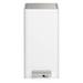 Ameriwood Stainless Steel Step On Trash Can ( 2.5 Gallons ) in White | 12.75 H x 15.25 W x 6.5 D in | Wayfair L07XTZ3RHX