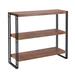 Rustic 3-Tier Bookshelf - Versatile Vertical Storage Solution w/ Sturdy Construction Accentuations by Manhattan Comfort | Wayfair W16-14568