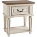 Signature Design By Ashley Realyn Traditional Cottage 1 Drawer Nightstand w/ Dovetail Construction & Open Display Shelf, Chipped, Distressed B | Wayfair