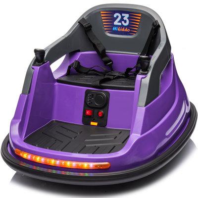 Hikiddo Bumper Car for Kids, 12V Ride on Toys Electric Bumper Car for Toddlers w/ Remote, Music in Black/Indigo | Wayfair HKJC301USPP1-SJ4X3301