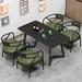 NashyCone 5 - Piece Faux Leather Reception Set (Table Included) | Wayfair 14SZX7502TUS9X80RAQT