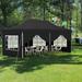 Topbuy 10 x 20FT Pop up Canopy w/ 6 Sidewalls Outdoor Canopy Tent w/ Zippered Entrances Windows, Metal | Wayfair TOPB007792