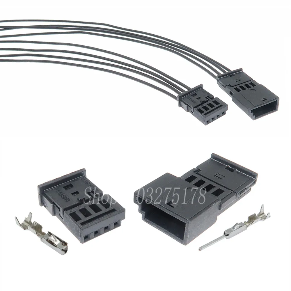 1 Satz 4-polig 0-1393863-1 158970-9 Zentral verriegelung buchse Atmosphäre Lichtst ecker Buchse Stecker für BMW MG7 Image