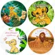 Die Löwe König Runde Foto Hintergrund Abdeckung für Kinder alles Gute zum Geburtstag kleine Simba