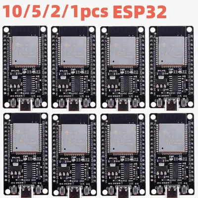 10/5/2/1 stücke esp32 WROOM-32 entwicklung board wifi + bluetooth-kompatible ESP32-CAM-MB ESP-32S TYPE-C usb entwicklung board modul