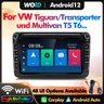 Per VW / Volkswagen Tiguan/Transporter Und Multivan T5 T6 Radio Multimedia Android 2Din Car Stereo