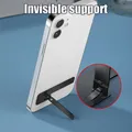 Mini support de téléphone portable pliable en métal ultra-fin support de téléphone portable
