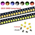 Lampe à diode électroluminescente PCB SMD LED 2835 puces 0.2W 3V perles de lumière blanc