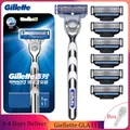 Gillette-Rasoir Mach3 à 3 couches pour hommes avec poignée non ald têtes de rasage à changement