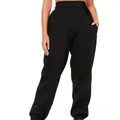 Pantalon de sport décontracté taille haute pour femme Sarouel monochrome Pantalon de survêtement