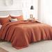 Latitude Run® 3 Pcs Natural Queen Quilt Bedding Set For All Seasons, Polyester in Orange | Wayfair 06EF74ED06E844179D96BE040B36808D