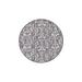 Gray 96 x 96 x 0.08 in Area Rug - Everly Quinn Ameswood Floral Machine Made Power Loom Chenille/Polyester Area Rug | 96 H x 96 W x 0.08 D in | Wayfair