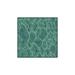 Green 60 x 60 x 0.08 in Area Rug - Orren Ellis Thorncliffe Area Rug w/ Non-Slip Backing Polyester/Chenille | 60 H x 60 W x 0.08 D in | Wayfair