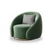 Barrel Chair - Everly Quinn Anchill 36.22" Wide Velvet Swivel Barrel Chair in Gray | 30.31 H x 36.22 W x 33.07 D in | Wayfair