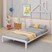 Ebern Designs Full Size Metal Platform Bed w/ House-Shaped Headboard Design | 56.4 H x 41.5 W x 78.3 D in | Wayfair