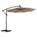 Latitude Run® Oaxaca 129.92" Lighted Market Umbrella w/ Crank Lift Counter Weights Included | 82.68 H x 129.92 W x 116.14 D in | Wayfair