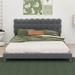 Red Barrel Studio® Full Size Upholstered Platform Bed w/ Soft Headboard, Wood | 36.6 H x 68.7 W x 85.8 D in | Wayfair