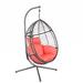 Gracie Oaks Swing Egg Chair w/ Stand | 76.77 H x 37.4 W x 37.4 D in | Wayfair 16C828F080224DD28D2B784EAB121503