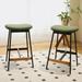 Latitude Run® Modern Set of 2 Bar Stools Comfortable & Stylish Counter Height | 29.5 H x 16.9 W x 15.7 D in | Wayfair