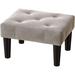 Ebern Designs Small Footstool Ottoman, Velvet Soft Foot Stool Ottoman w/ Wood Legs, Sofa Footrest Extra Seating For Living Room Entryway Office | Wayfair
